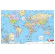 World Map : Children Reference Laminated Educational Chart By Dreamland ...