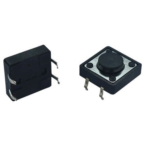 Tactile Push Button Switch 4 Pin 12X12X5mm (Pack of 5) – Robocraze