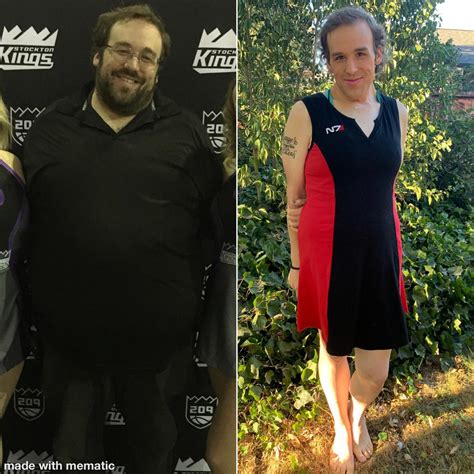 MTF two years ago vs. 2 months HRT. Weight loss and hormones have taken me from depressed and ...