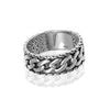 Buy 925 Sterling Silver Handmade Curb Link Chain Band Finger Ring for Men