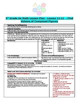 Go Math 5th Grade Lesson 11.5 的图像结果