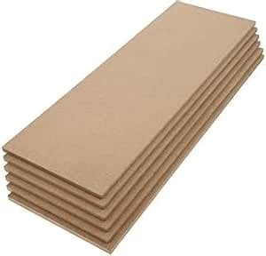 Loops N Knots MDF Board Wood Sheets - 12x4 Inch, Pack of 6, 2.5 mm ...