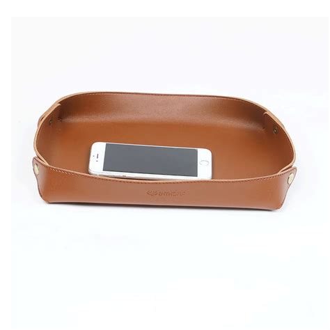 Vegan Leather Desk Tray (Tan) - Enthopia