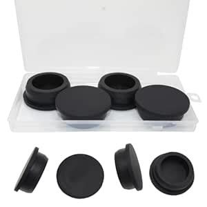 BOPOREAE 4Pcs 1-1/2"/39.3mm T-Shaped Silicone Stopper Rubber Plugs for ...
