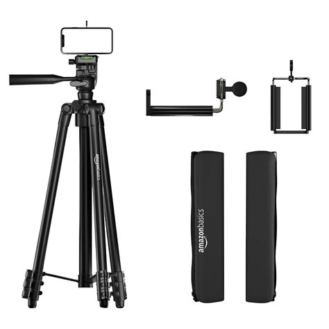 Amazon Basics Lightweight Aluminium Tripod Phone Holder | 3-Way Pan ...