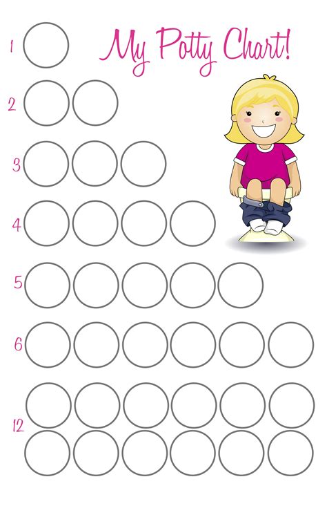 Potty Training Sticker Chart Printable