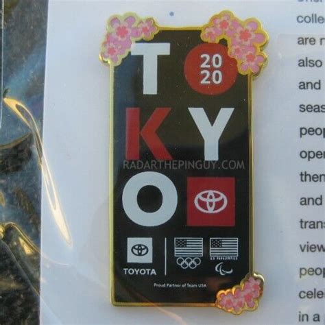 Buy 2020 Tokyo Summer Olympic Paralympic Toyota Pin #1 Online at Lowest ...