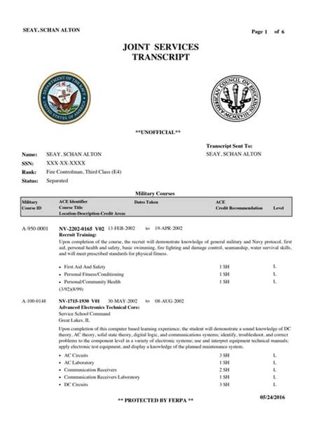 Image result for Military Transcripts