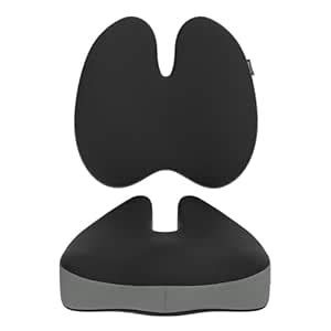 Orista™ Advance Gel Blended Memory Foam Coccyx Seat Cushion & Backrest ...