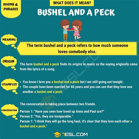 "Bushel and a Peck" Meaning, Origin and Examples • 7ESL