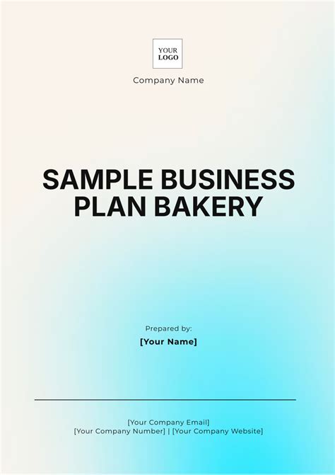 Image result for Bakery Business Plan Example