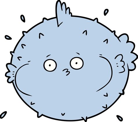 cartoon puffer fish drawing 46879511 PNG