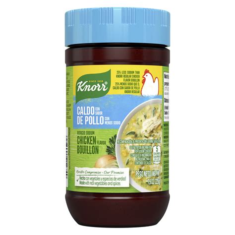 Knorr Granulated Reduced Sodium Chicken Bouillon Ground, 7.9 oz Jar ...