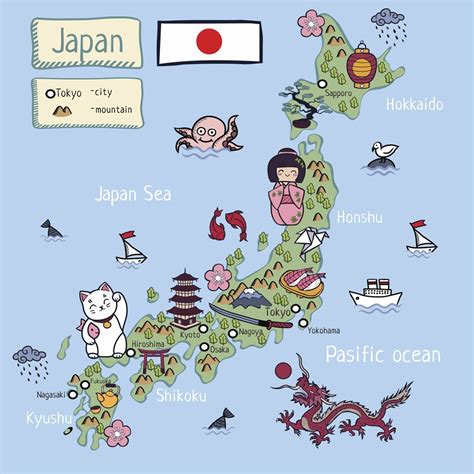 Map Of Japan For Kids
