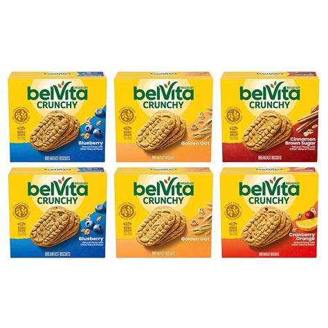 Amazon.com: belVita Breakfast Bars Biscuits Variety Pack, 4 Flavors, 30 ...