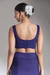 Buy Purple Zari Sweetheart Neck Zardozi Embroidered Bandeau For Women ...