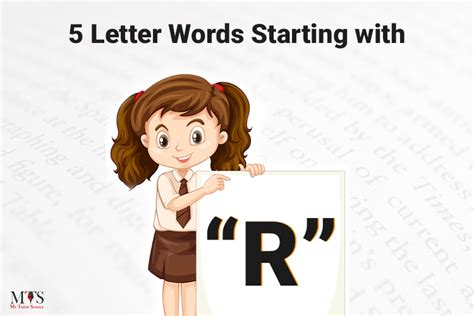 Fill Your Vocabulary List with These Amazing 5-Letter R-Words!