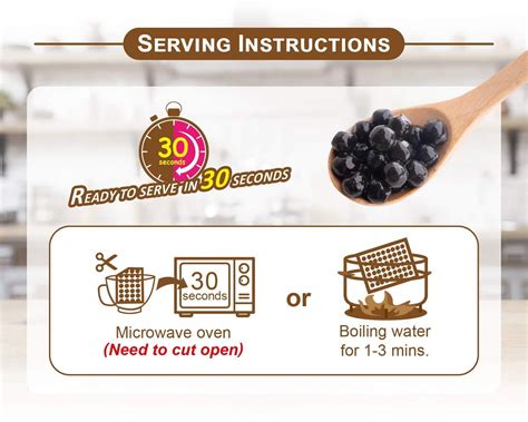 Buy APEXY Instant Boba Pearls, Ready in 30 Seconds, Brown Sugar Tapioca ...