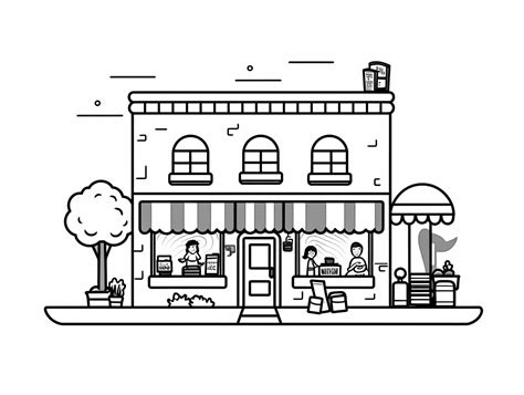 Restaurant Coloring Pages 的图像结果