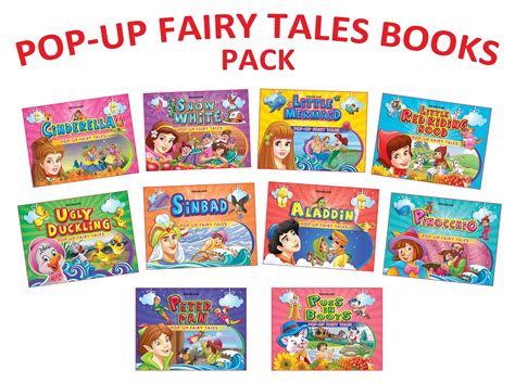 Buy Pop-Up Fairy Tales Pack of 10 Story Books for Kids Ages 3–7 Years ...