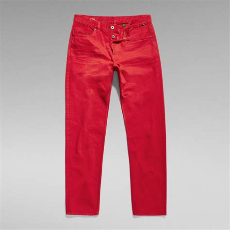 Triple A Regular Straight Jeans | Red | G-Star RAW®
