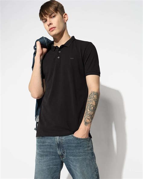 Men's Short Sleeve Polo T-Shirt with Embroidered Branding