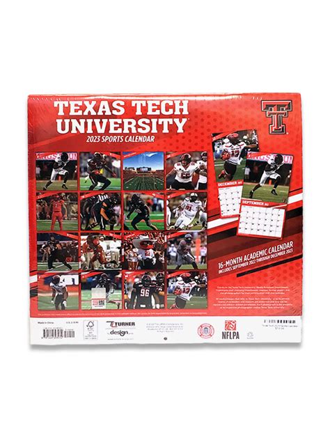 Texas Tech 2023 Sports Calendar - Red Raider Outfitter