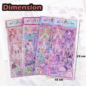 FunBlast Kawaii Stickers Set – Set of 4 Princess Dress-Up Change ...
