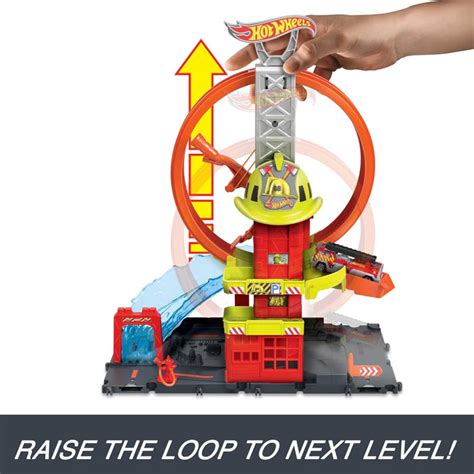 Hot Wheels City Super Loop Fire Station Playset — Toycra
