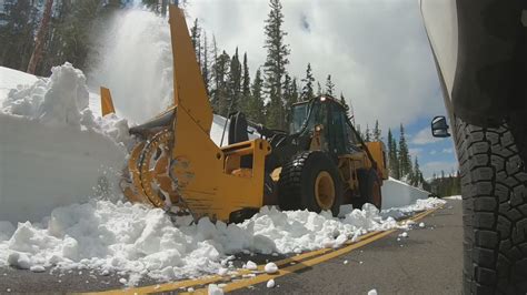 Crews plow through 5 feet of snow on Trail Ridge Road | 9news.com
