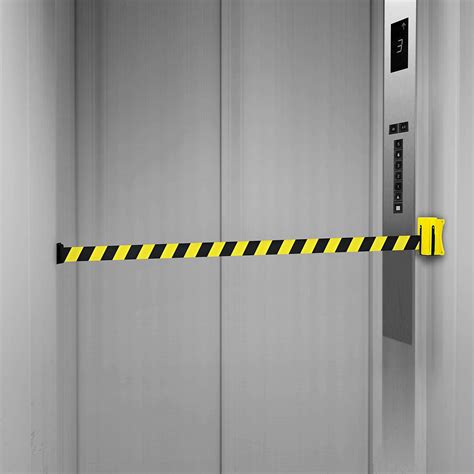 Buy Magnetic Wall Mount Retractable Rope Barrier with ABS Case, Crowd ...