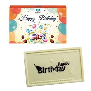 BOGATCHI Happy Birthday Gifts, Happy Birthday Chocolate Bar, White Milk ...