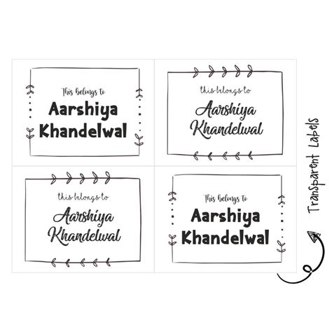 Get Transparent Labels Online – Popup Kids