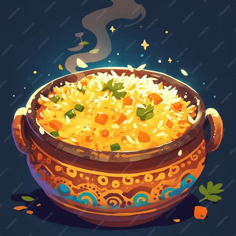 Premium Vector | Bangalore Bisi Bele Bath and Spicy Rice Dish