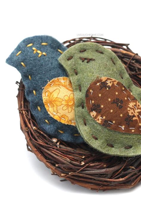 Felt Fabric Bird Tutorial 的图像结果