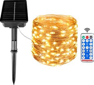 Epyz Solar String 100 LED Copper Garden Outdoor Waterproof Fairy ...