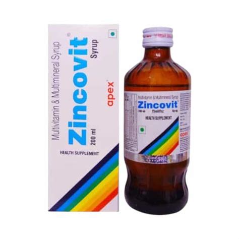 Buy ZINCOVIT BOTTLE OF 200ML SYRUP (GREEN) Online & Get Upto 60% OFF at ...