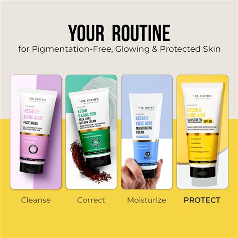 Kesar & Kojic Acid Sunscreen SPF 50+ - 80gm – Dr Sheth's