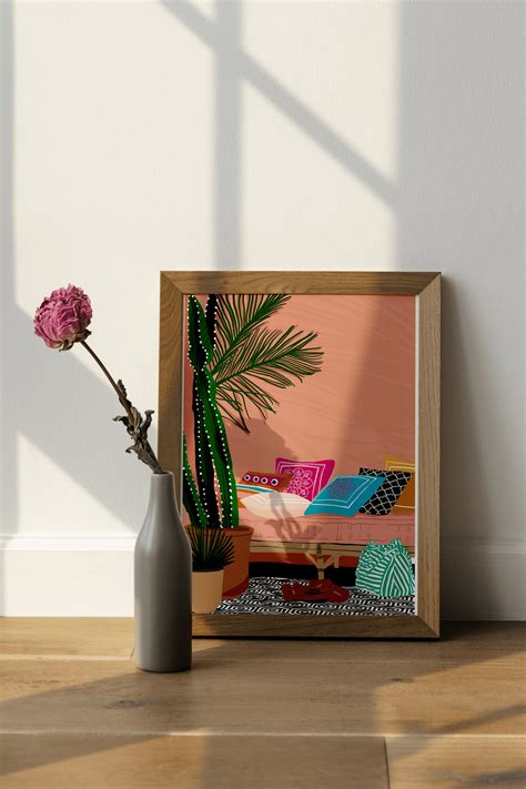 Tropical Art Print Boho Chic Wall Decor Watercolor Painting - Etsy UK