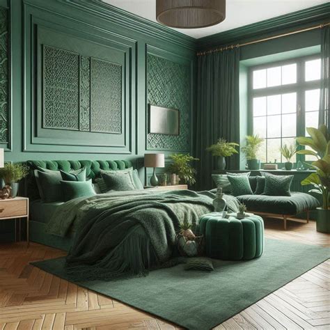 15 Stunning Emerald Green Bedroom Ideas
