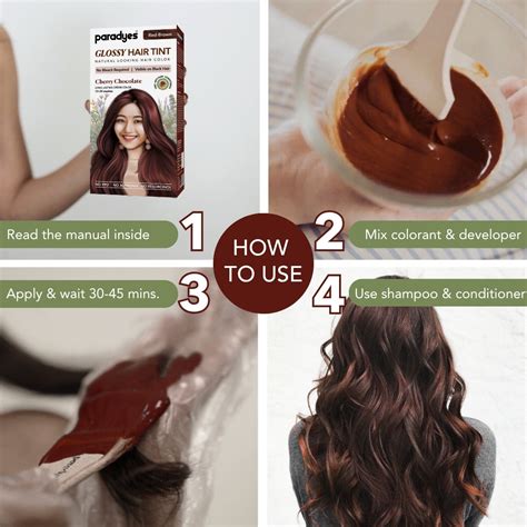 Buy Now Paradyes Cherry Chocolate Glossy Hair Tint | No Bleach, Semi ...