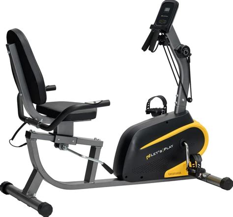 Let's Play® Recumbent Bike for Home Workout Exercise with 5kg Flywheel ...