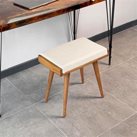 Carpentray Stool/Seat/Ottoman/Bench in Solid Sheesham Wood Stool with ...