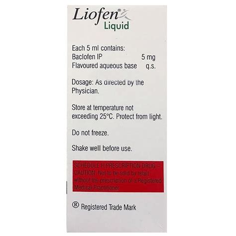 Liofen Liquid 100 ml Price, Uses, Side Effects, Composition - Apollo ...