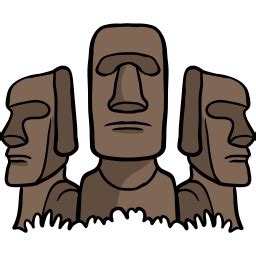 Moai - Free monuments icons