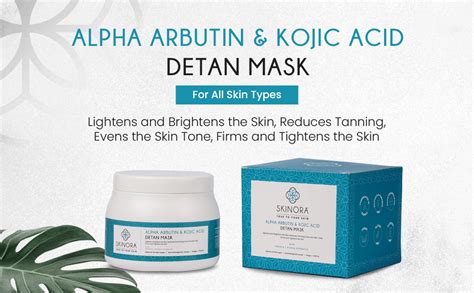 Buy Skinora Alpha Arbutin & Kojic Acid Detan Mask| With Fruit Extracts ...