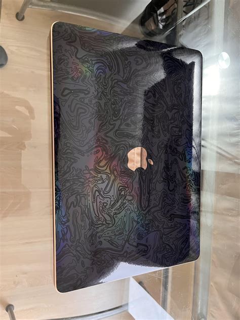 Macbook air 13inch Gold with Obsidian Skin : r/dbrand