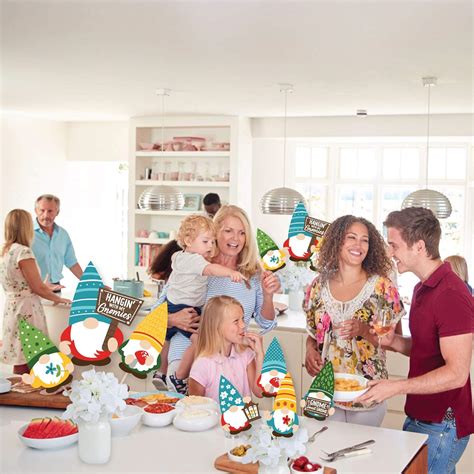 Buy Big Dot of Happiness Garden Gnomes - Forest Gnome Party Centerpiece ...
