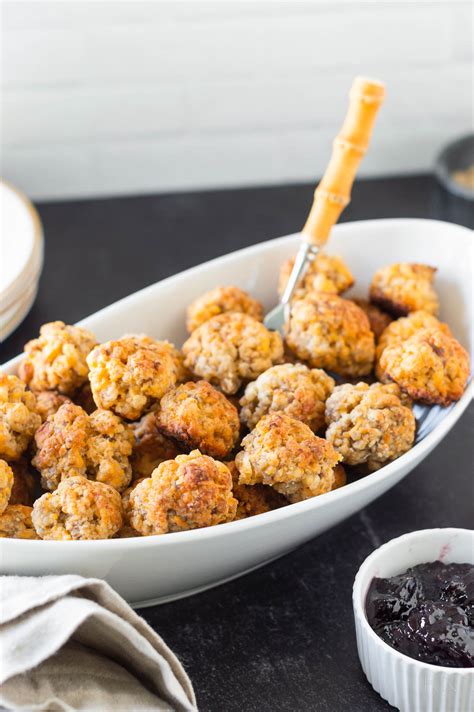 Sausage Balls Recipe (with Cream Cheese!) - Kelley Nan