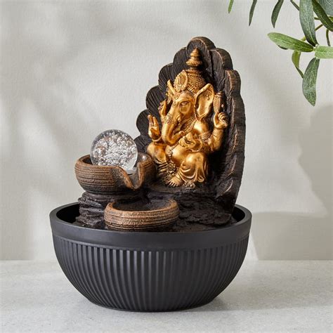 Buy Alpine Polyresin Ganesha with Rotating Ball Water Fountain ...
